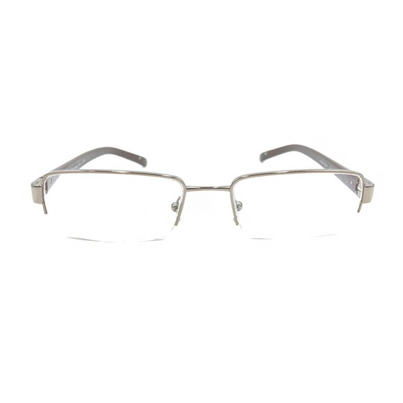 Prada VPR 53M 1BI-1O1 Brown Half Rim Eyeglasses Frames 52-18 135 Italy Designer - Picture 6 of 12